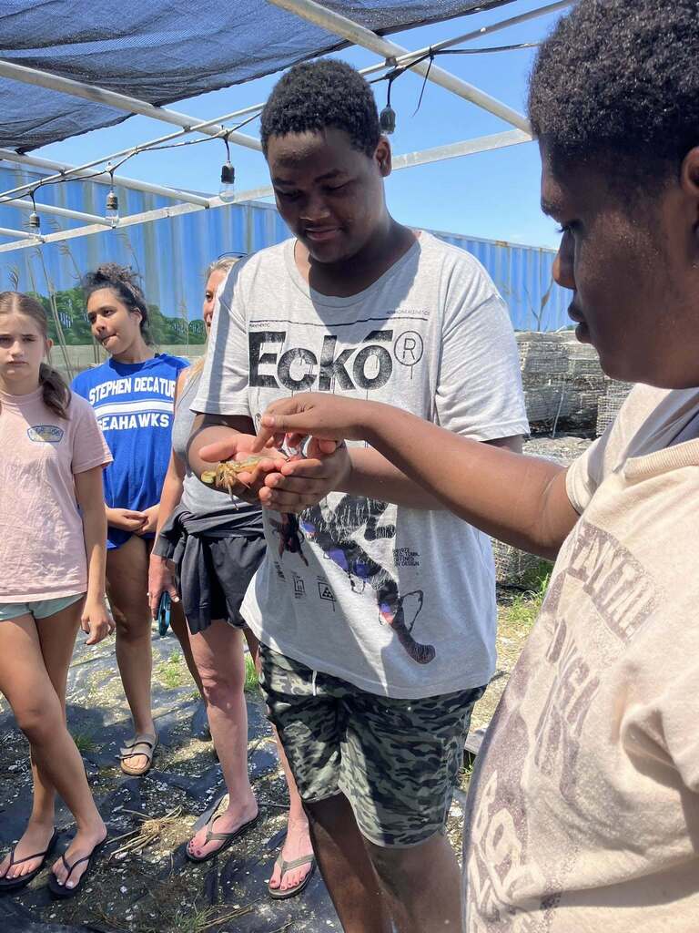Ms. Weiland's class takes a field trip to Chincoteague Bay