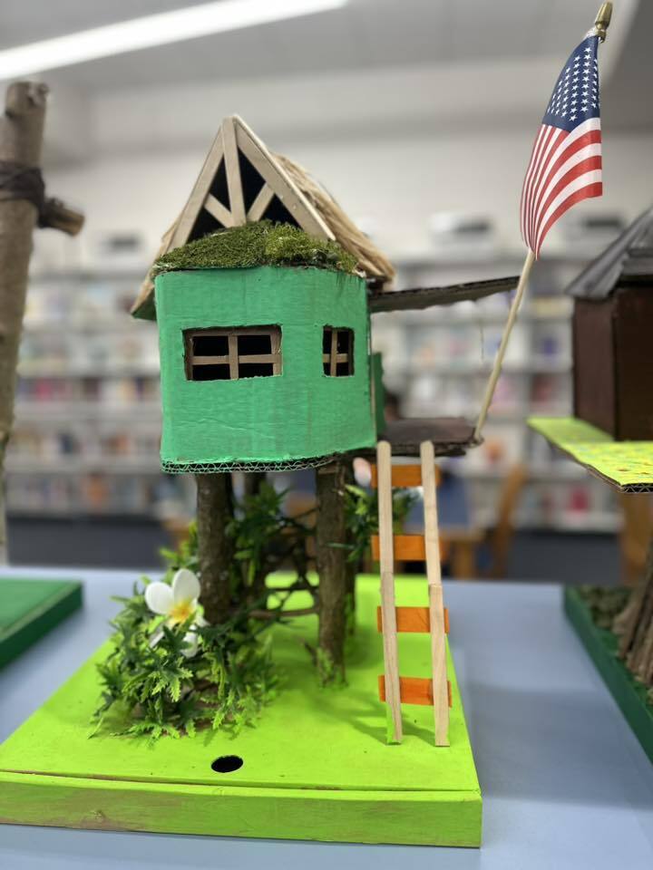 SDHS students make tree houses for art project