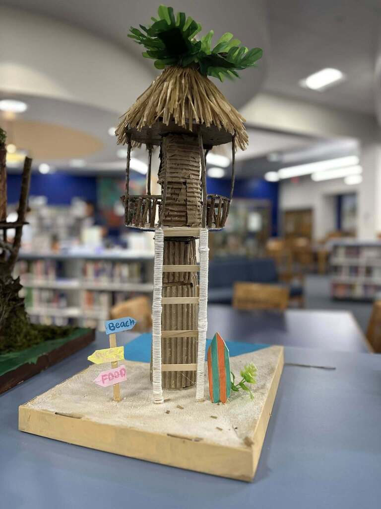 SDHS students make tree houses for art project