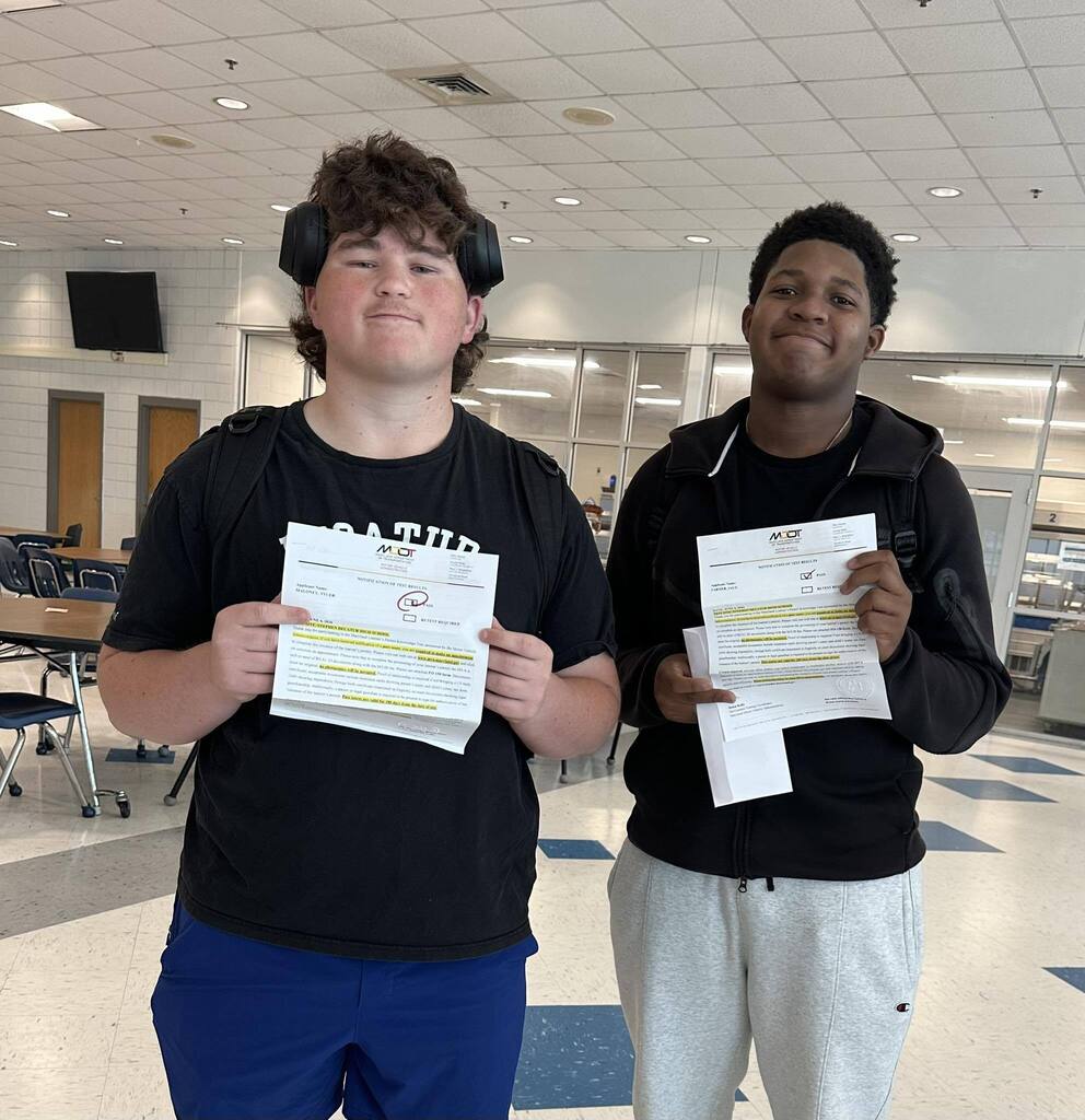 MDA permit testing at SDHS