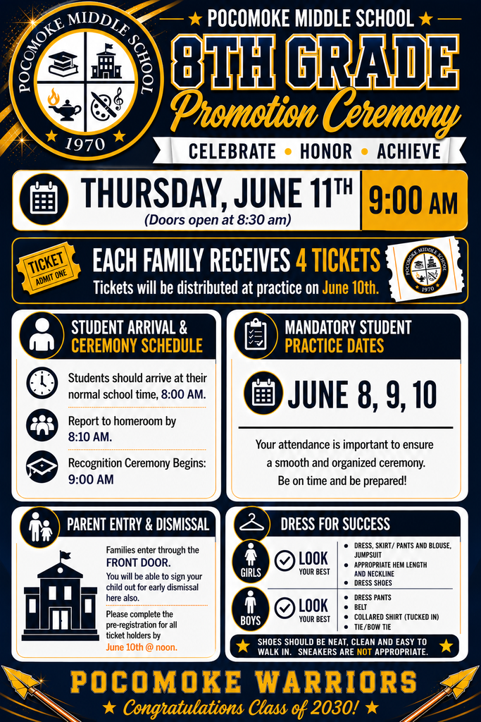 8th grade promotion flyer