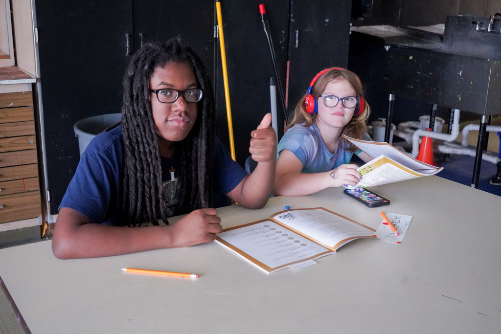 Students learning