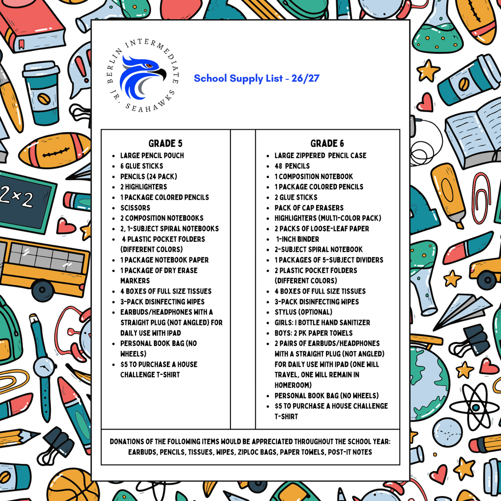 School Supply List
