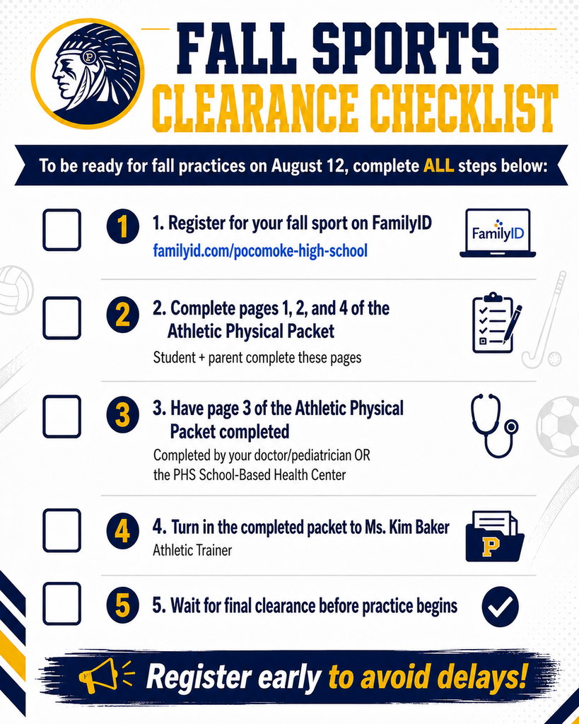 Fall Sports Checklist #2