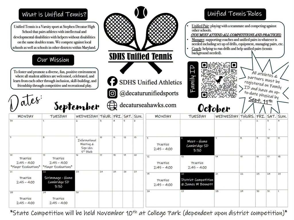 Unified Tennis info