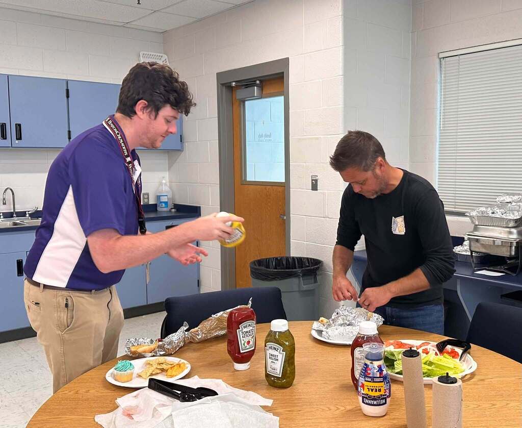 Admin sponsored cookout at SDHS