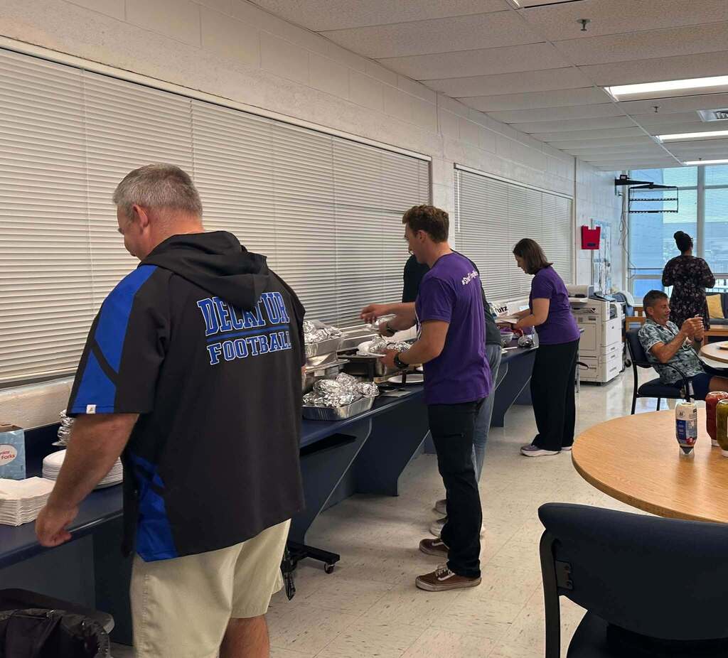 Admin sponsored cookout at SDHS