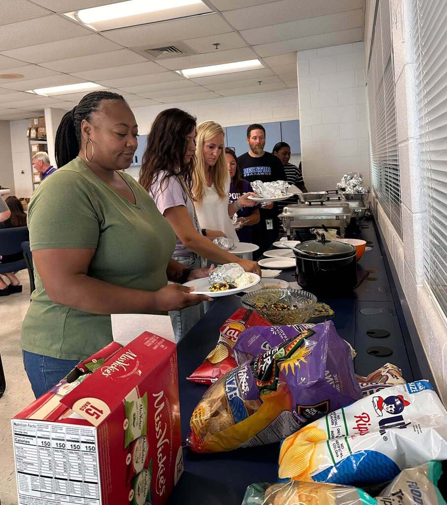 Admin sponsored cookout at SDHS