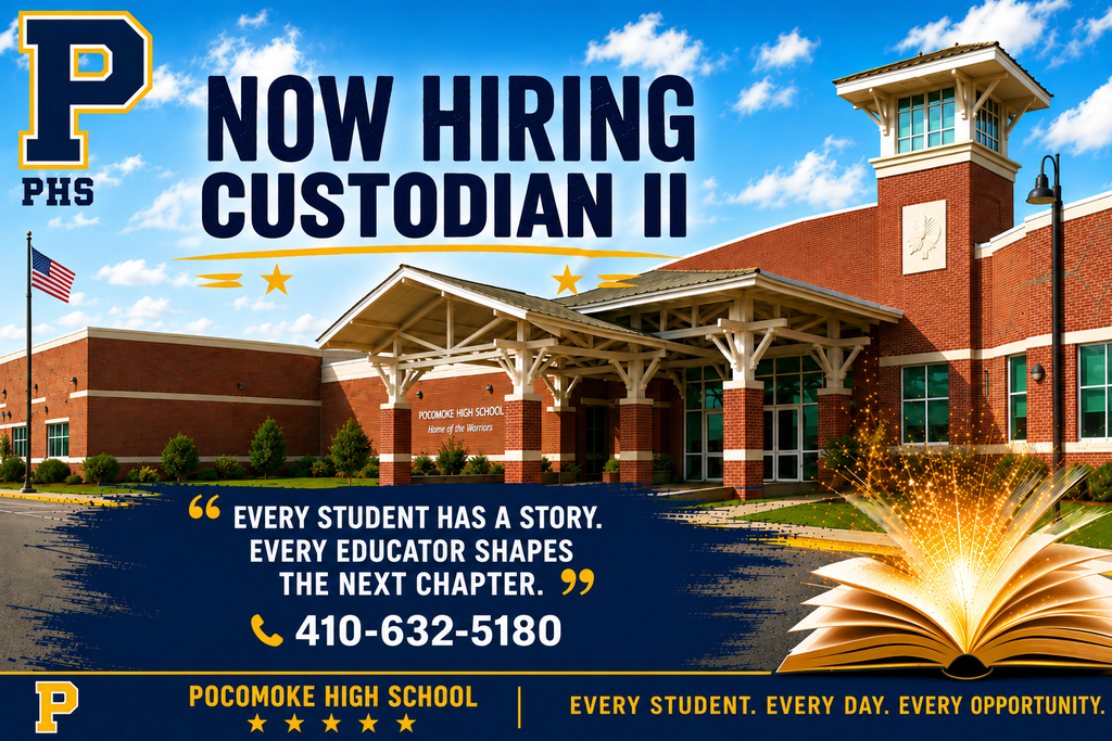 Now Hiring a Custodian @ PHS
