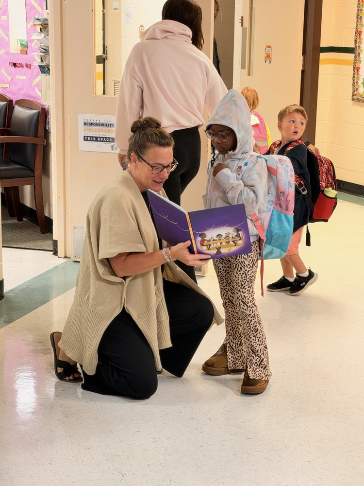 welcoming students at BES