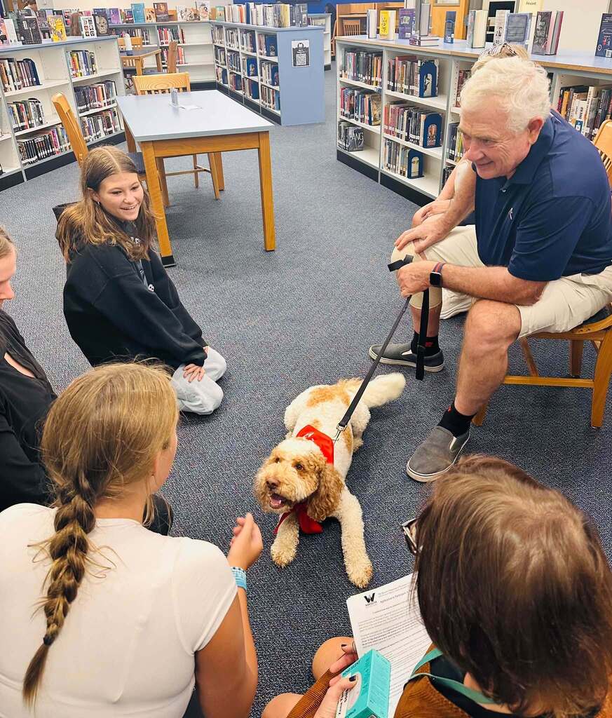 Therapy dog day at SDHS