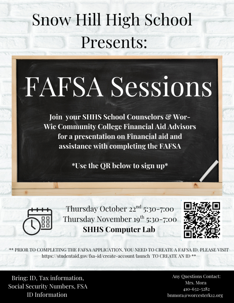 SHHS Hosting Fafsa Night
