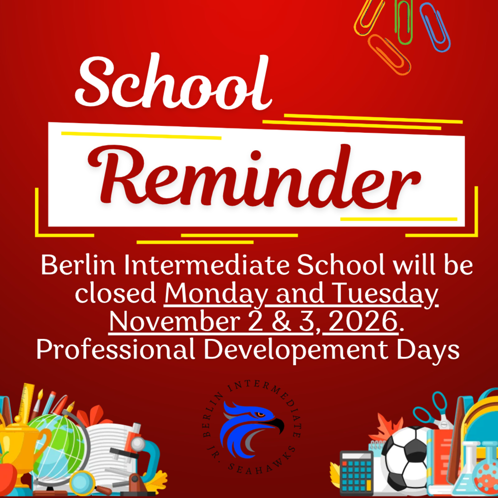 Reminder: School Closed Monday and Tuesday