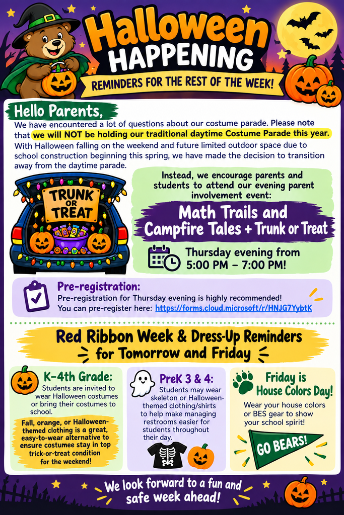 Halloween Happenings Reminder Flyer