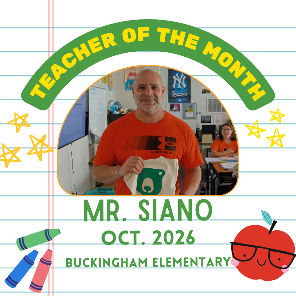 Teacher of the month photo