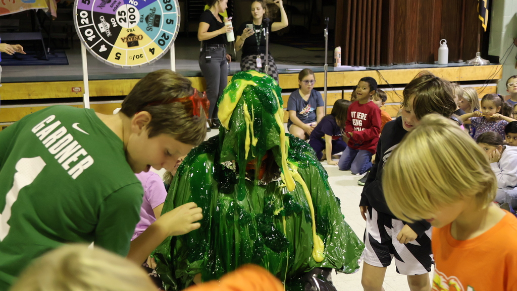 assistant principal getting slimed by students