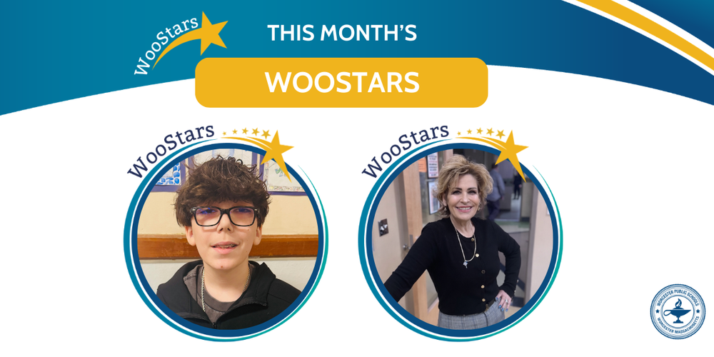 A WooStars graphic of Aidan Gorczynski and Anita DiPilato