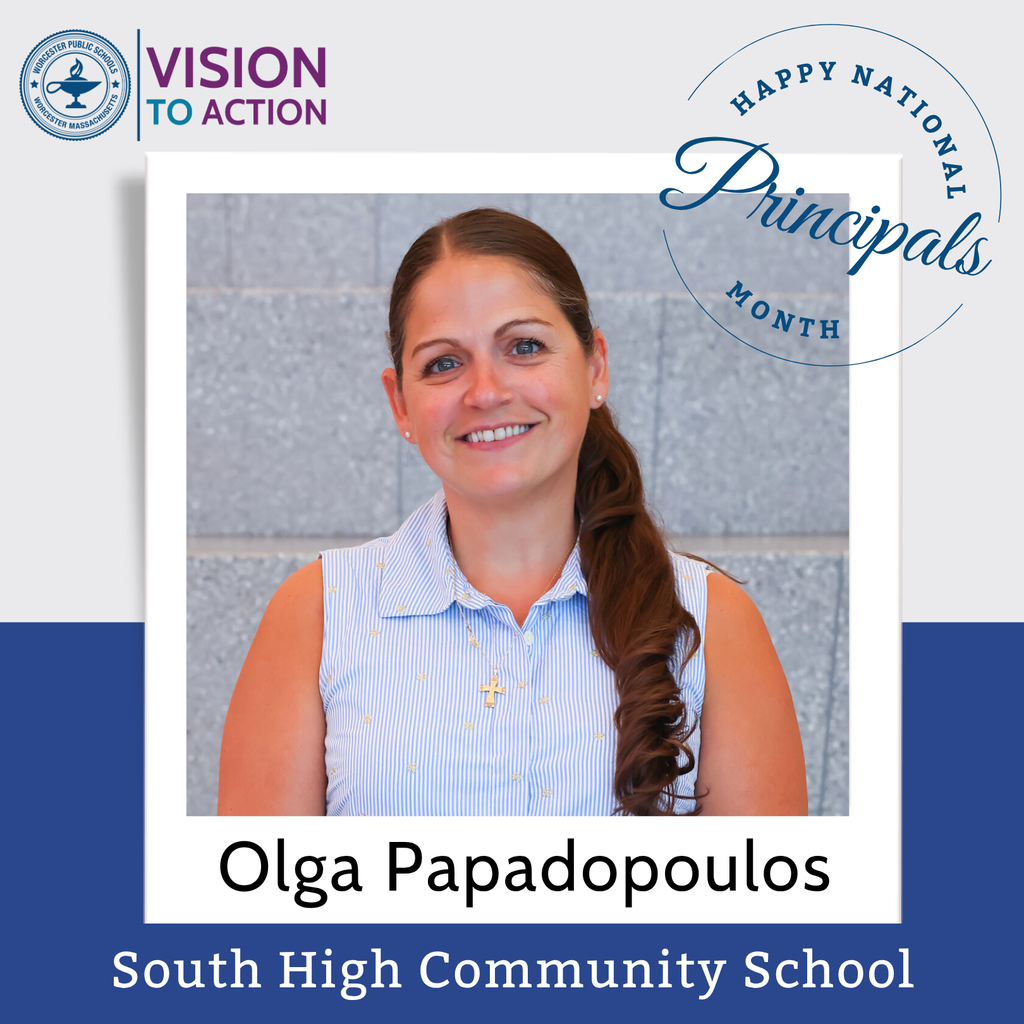 A graphic of Olga Papadopoulos of South High Community School.