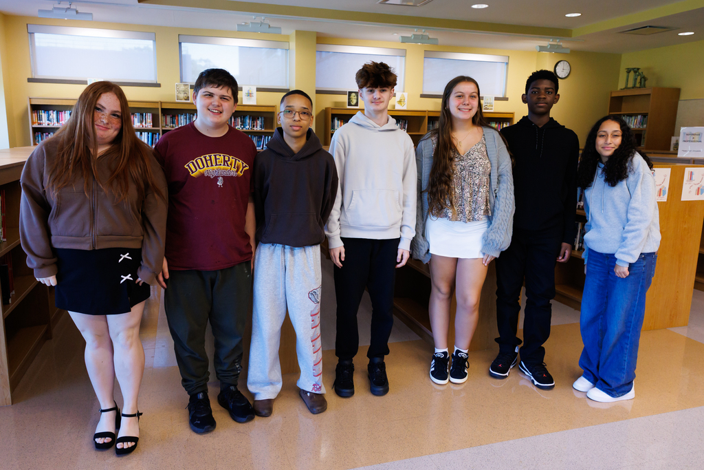 Students from Doherty Memorial High School stand together.