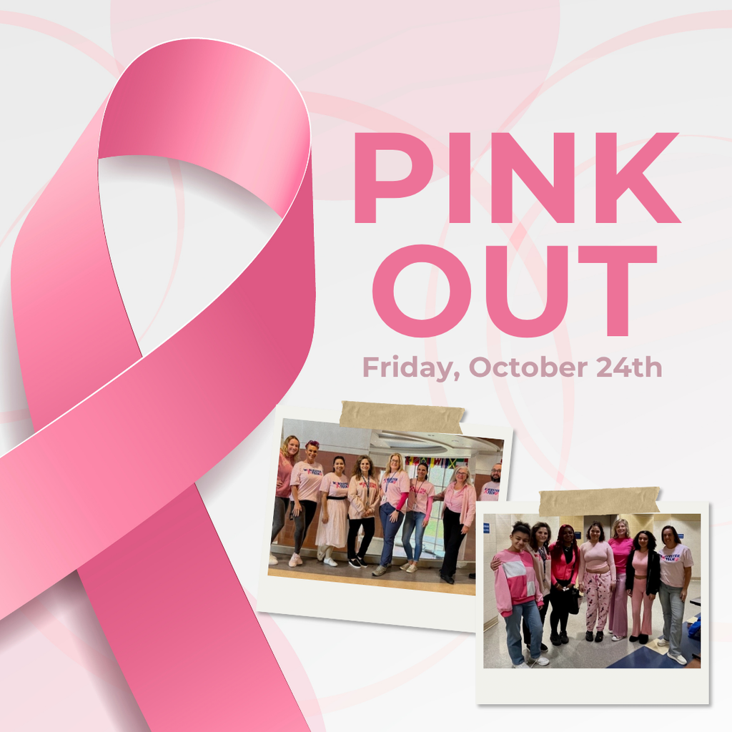 Pink out promotion post for Breast Cancer Awareness Month.