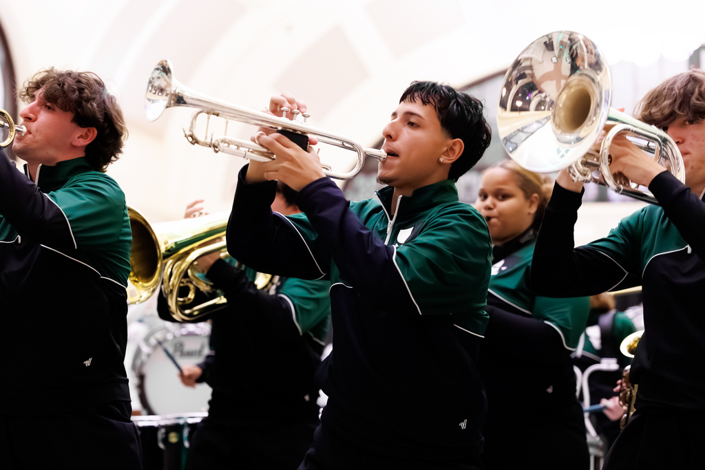 The Burncoat Spirit Team perform during a recent Fashion Fundraiser at Union Station.
