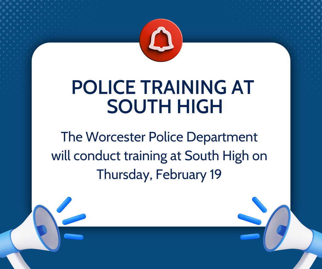 Police training at South High on Thursday, February 19