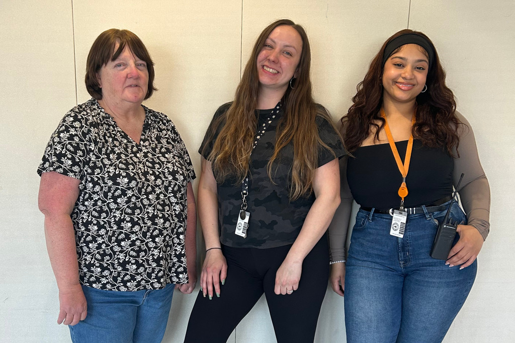 Three paraeducators from Claremont Academy.