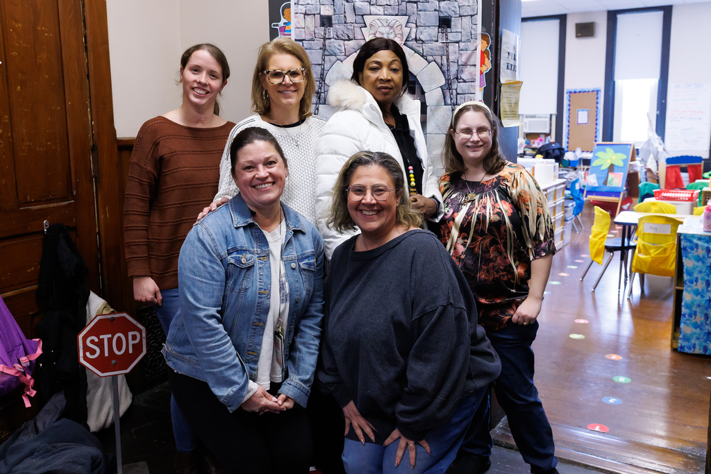 Six paraeducators from Grafton Street School.