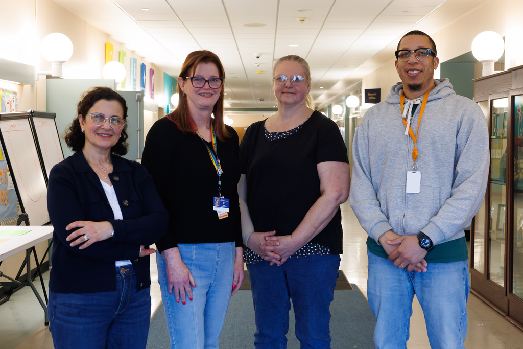 Four paraeducators from Forest Grove Middle School.