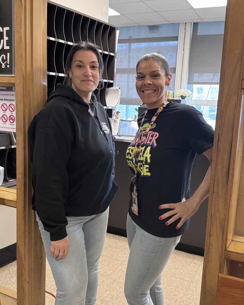 Two administrative professionals from Worcester Dual Language Magnet School.