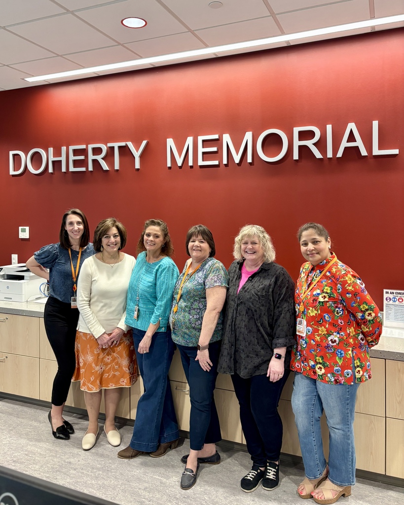 Six administrative professionals from Doherty Memorial High School.