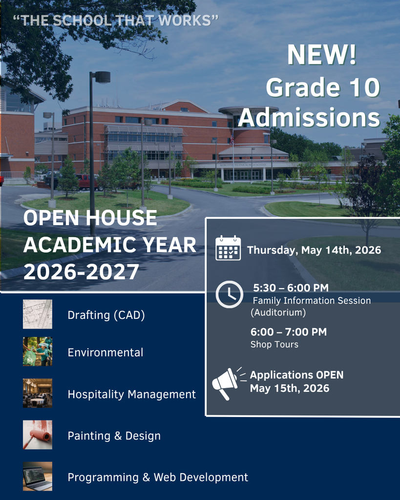 Open House for 10th grade admissions. Join us to explore programs, meet staff, and learn about opportunities for the upcoming school year.
