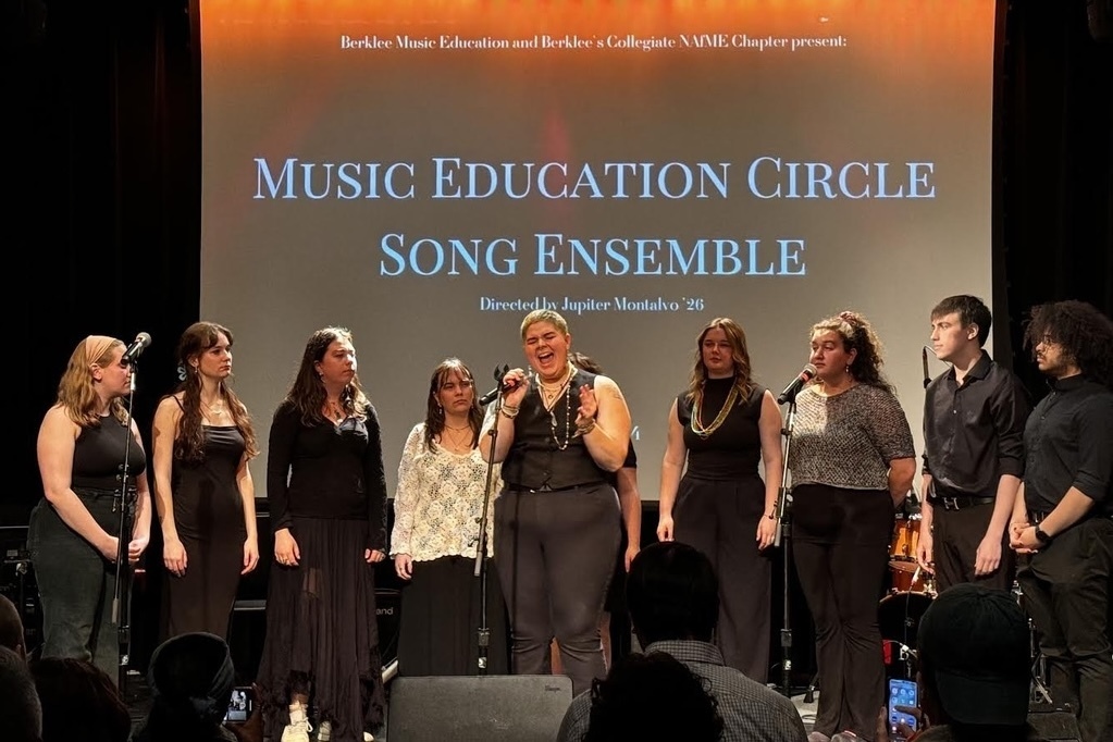 Jupiter Montalvo performs during a show at Berklee.