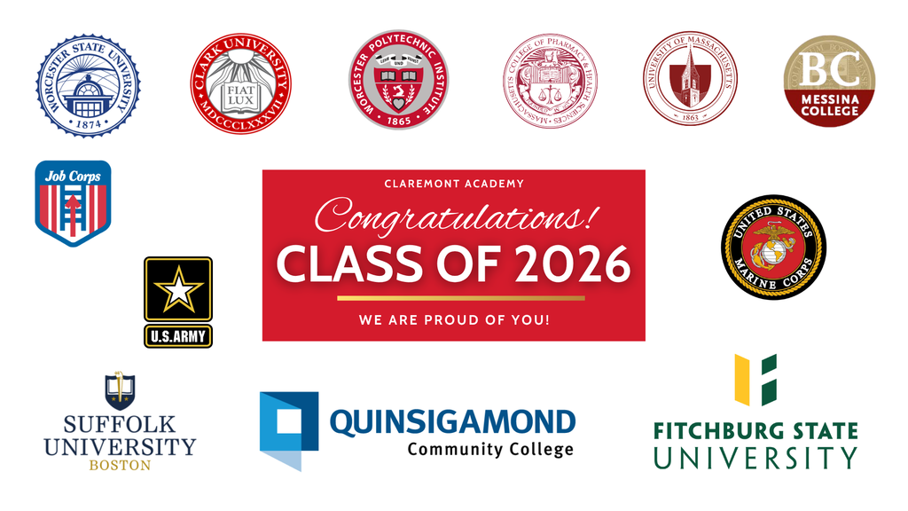 College and career placement logos for Claremont Academy.