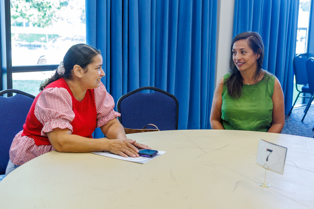 A WPS Wraparound Coordinator assists a caregiver.