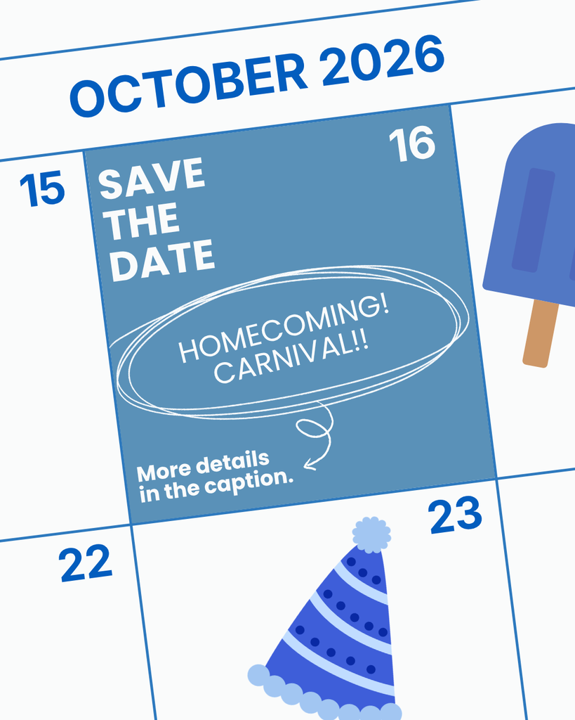 homecoming carnival save the date october 16 , 2026