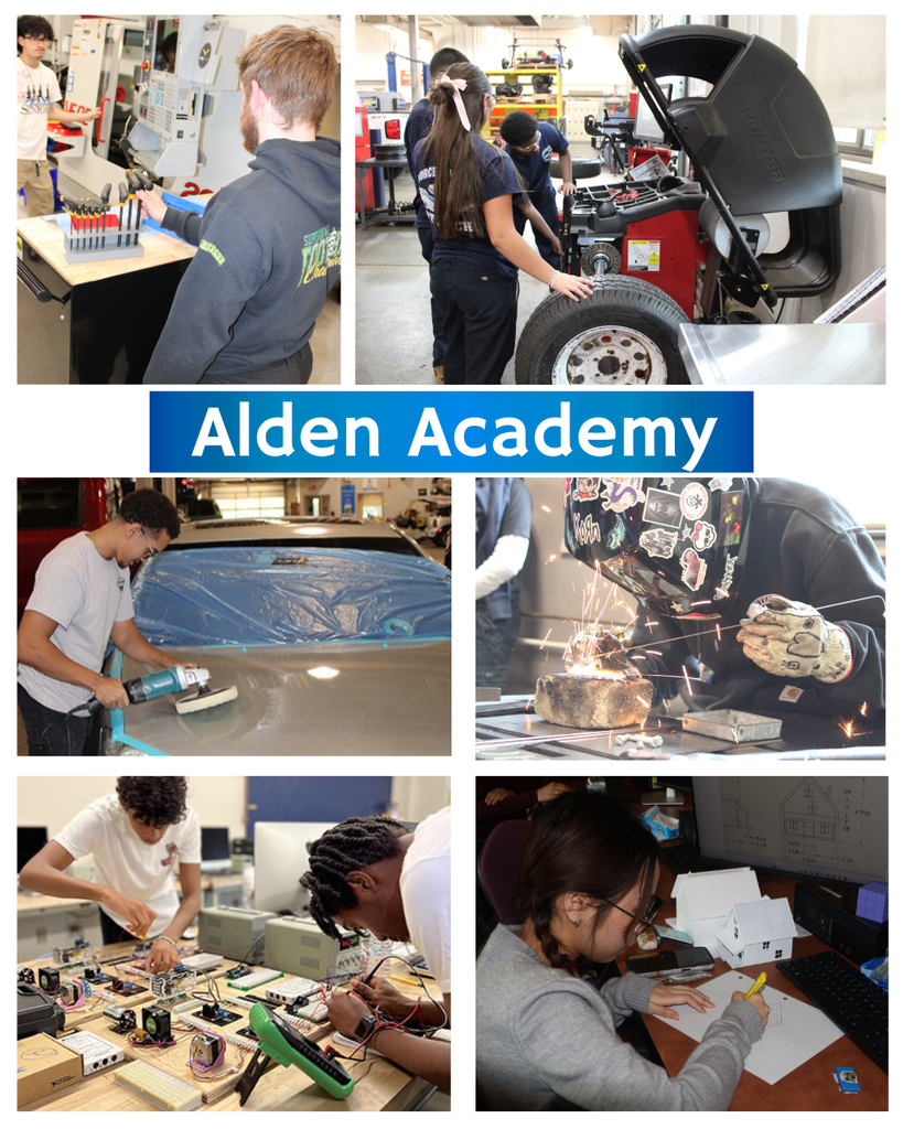photos of students working