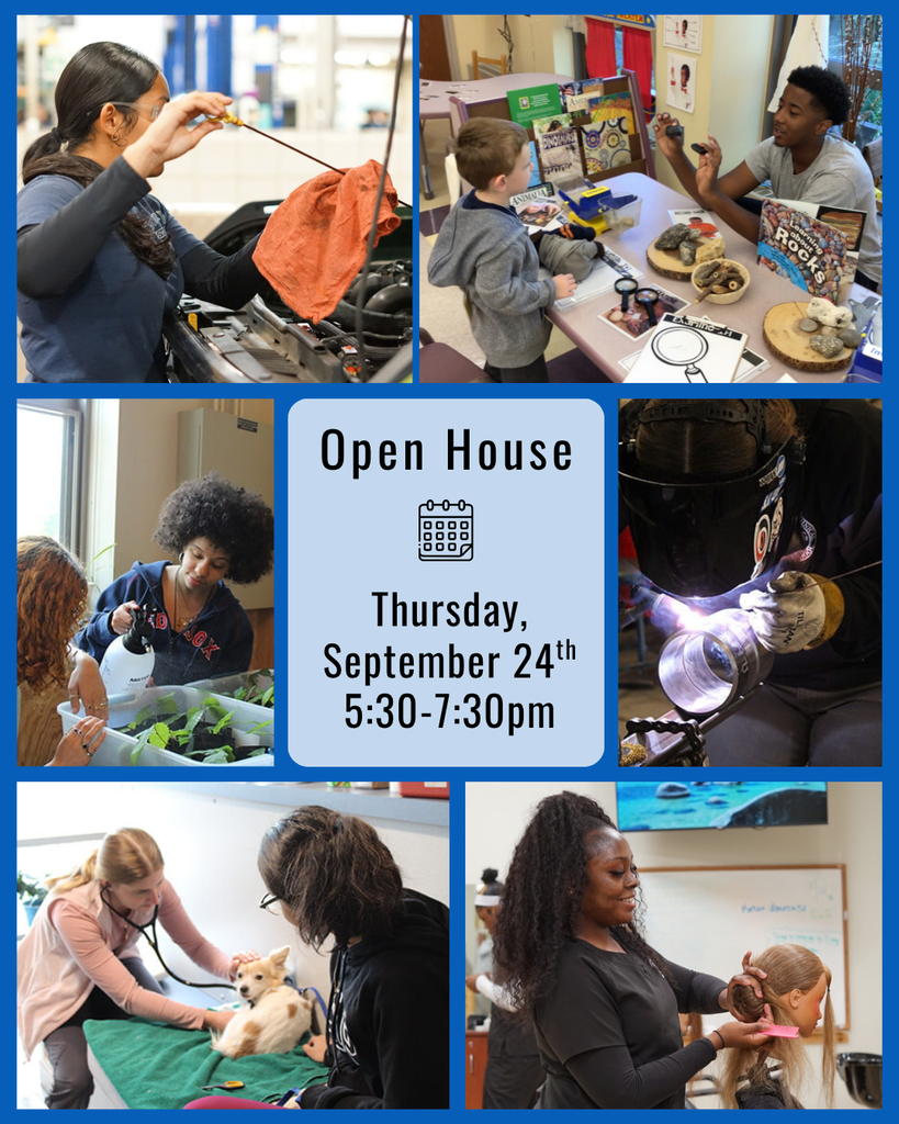Students working in trades to promote Open House today