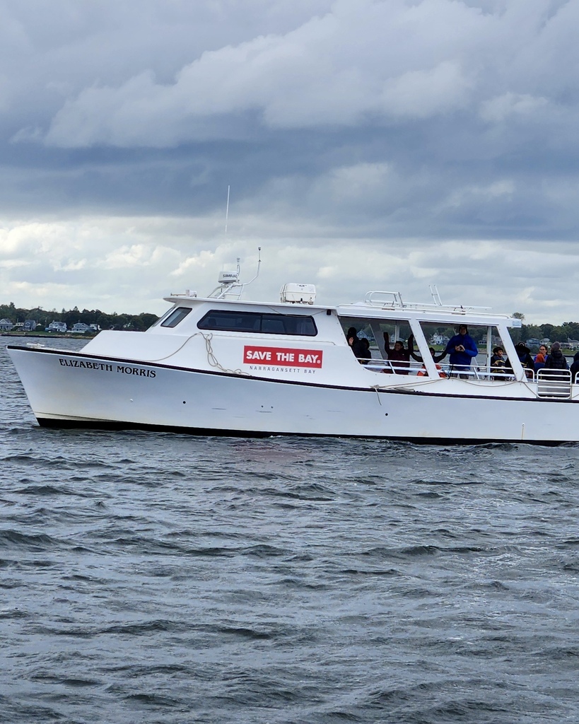 A boat on the bay in Rhode Island.