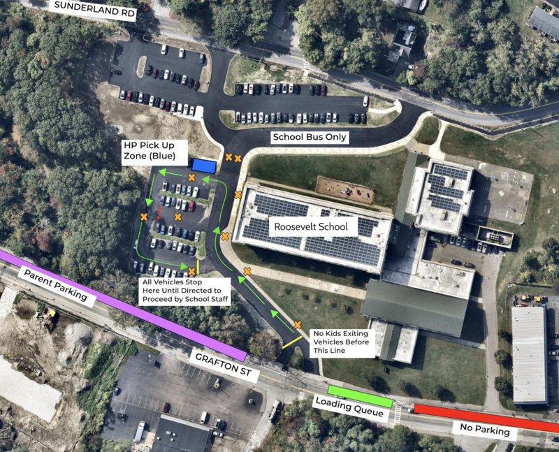 Parent pick-up map