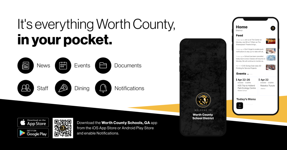 It's everything from your district  in your pocket.  News Events Documents Staff Dining Notifications Download the district's app from the ios app store or android play store and enable notifications (pictures of the app)