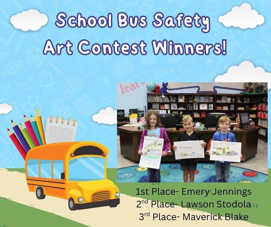Bus safety art contest winners