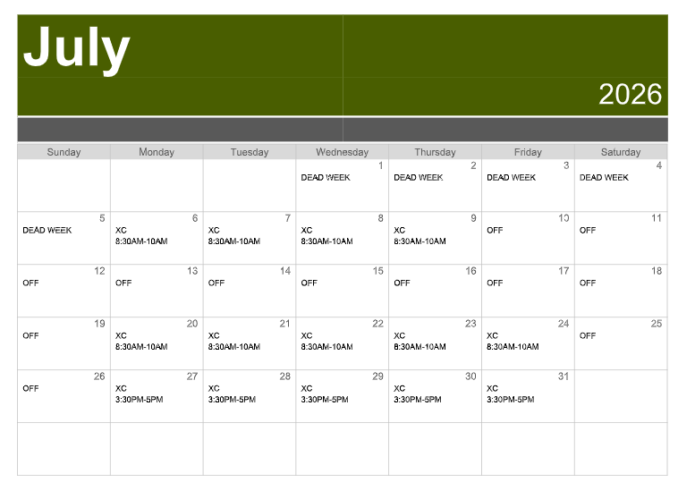 XC July