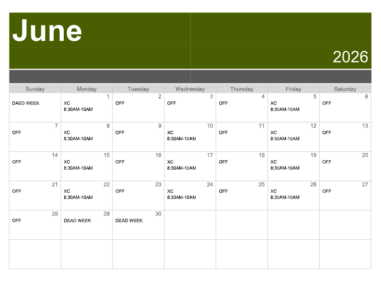 XC June
