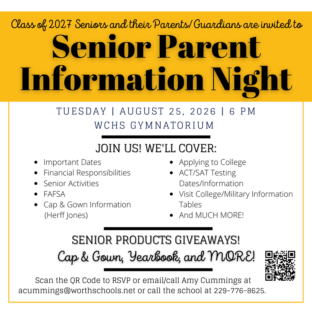 Senior Parent Night Flyer