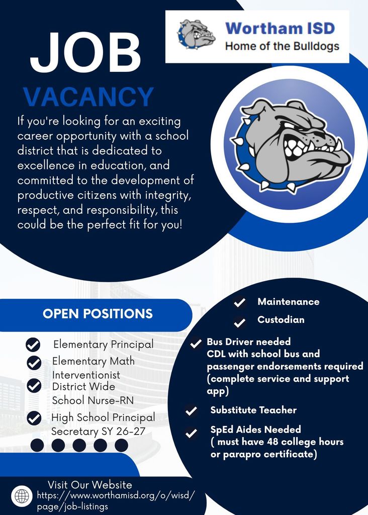 WISD Job Vacancy