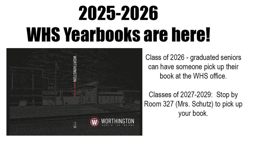 2025-26 Yearbooks are ready to pick up information