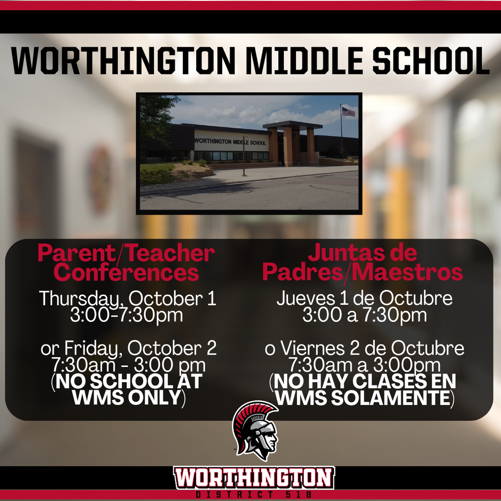 WMS Parent Teacher Conferences Thurs Oct 1 and Friday Oct 2