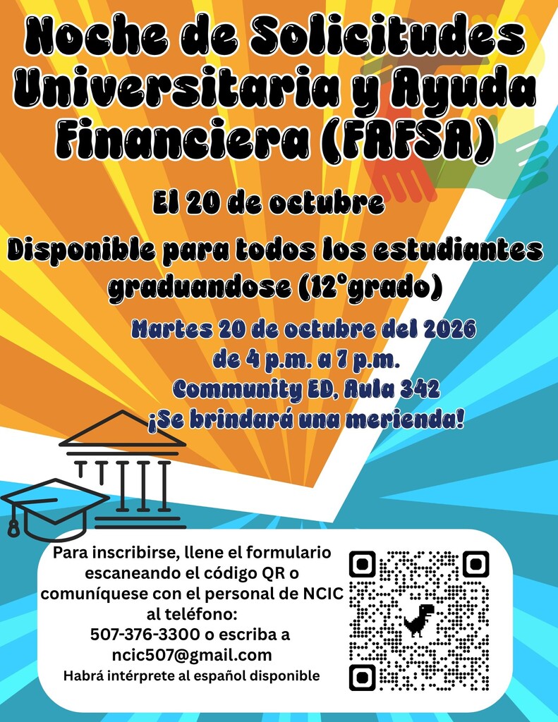 FAFSA College Night Application Night with NCIC - Spanish