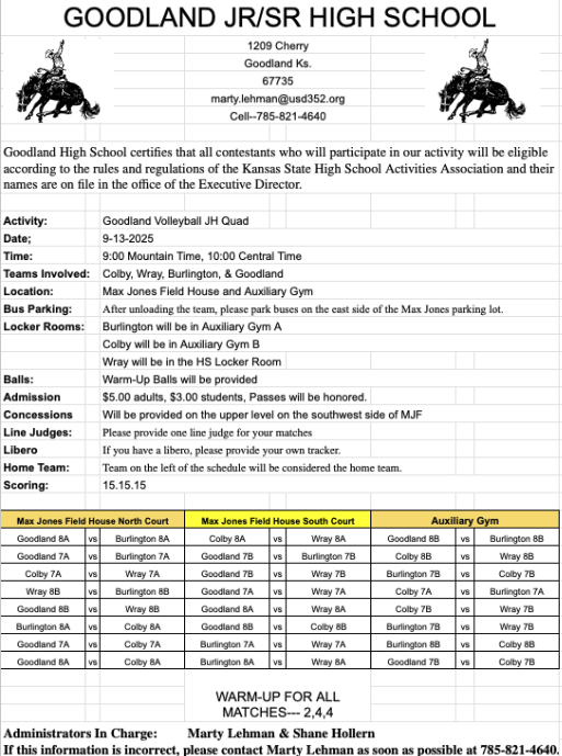 jh schedule